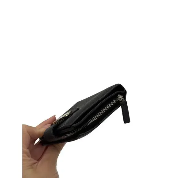 KT033: Bvlgari Black Leather Bi-Fold Wallet*COA - Picture 5 of 10